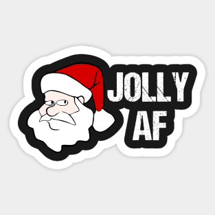 Funny Christmas Gifts Santa Joily AF Sticker